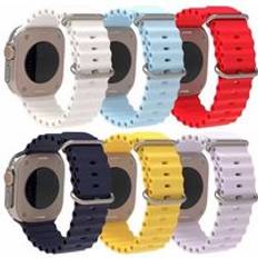 New arrival official nylon diving rubber elastic ocean Ultra 49mm watch straps Correa for Apple series 9 SE
