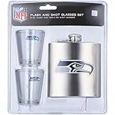 Pro Specialties Group Los Angeles Chargers NFL shotglas och flaskset, full färg, en storlek