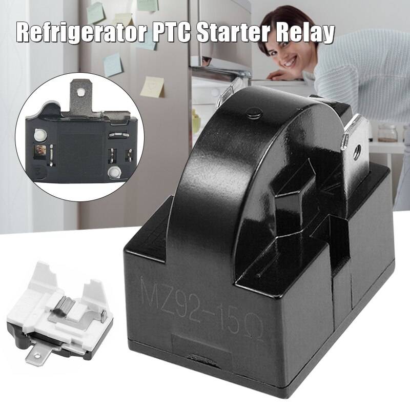 Kylskåp ptc startreläer 15 ohm 2-- stifts kompressor överbelastningsskydd 1/6hp tillbehör sdf-ship