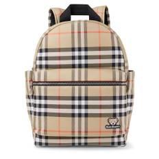 Burberry Kids Burberry Check leather-trimmed backpack - multicoloured - One Size