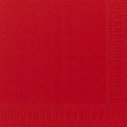 Tissue serv. 3-lags 33x33 cm - 1/4 fold R?d 1000stk