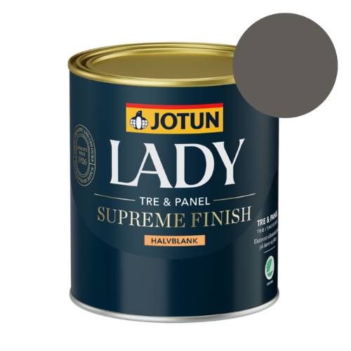 TILBUD: Jotun Lady Supreme Finish 0,68 l. Glans 40 - Farve: Gylden Grå.