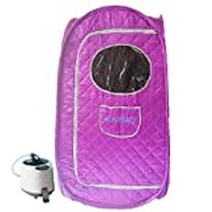 KOVFBRO Sauna Tent Portable Sauna at Home Sauna Personal Residential Steam Sauna 220V 2L 1000W(1.5 Years Warranty) Purple