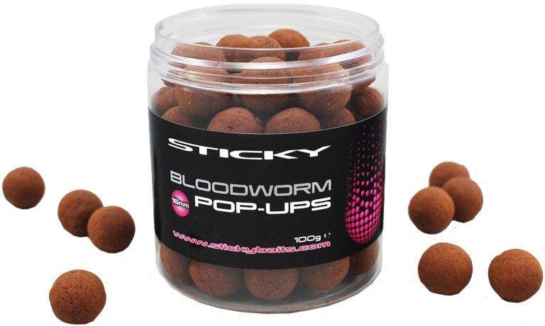Sticky Baits Bloodworm Pops 16Mm, Brown