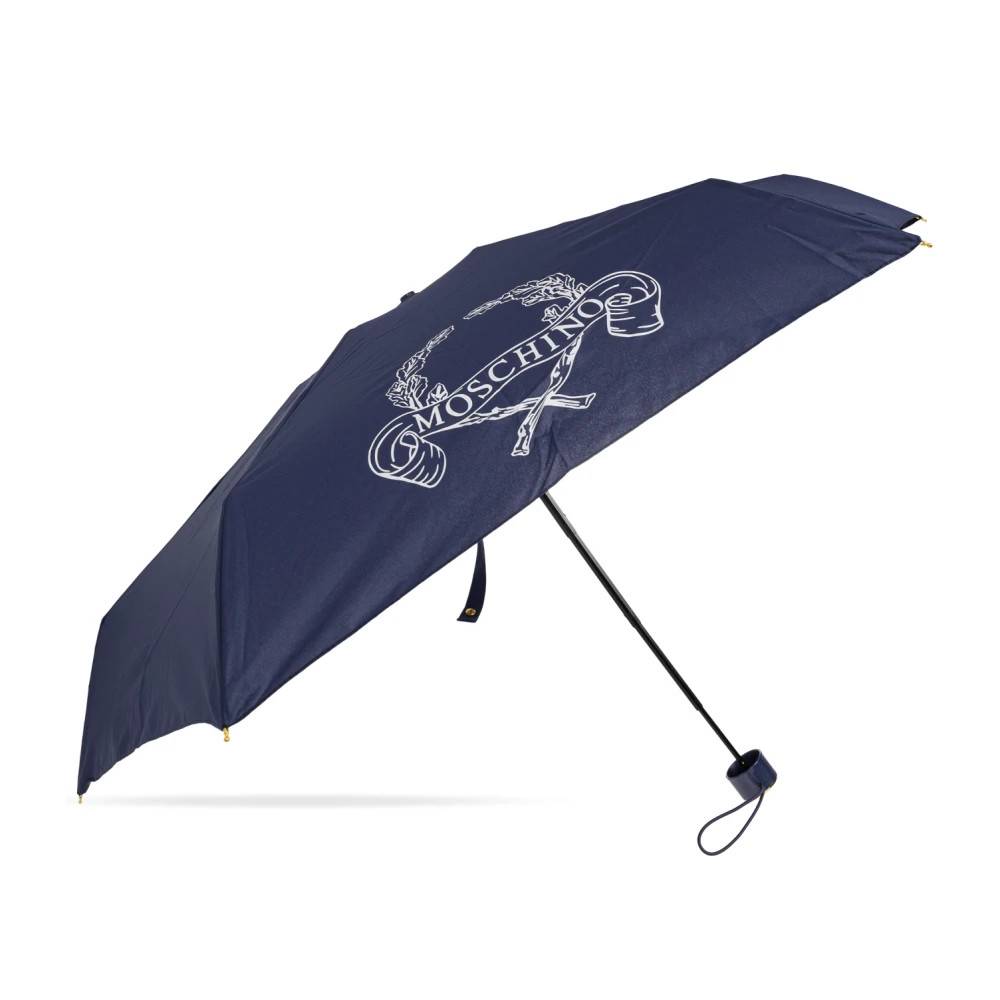 Moschino - Litet hopfällbart paraply med logotyp Accessoarer - unisex - ONE Size - Polyester