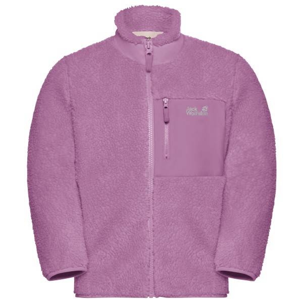 Jack Wolfskin Kid's Ice Curl Jacket Fleecejakke Børn størrelse 128 farve pink