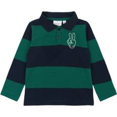 The New Tnstpinon L_S Pique Polo Stl. 110 pojkar - Pikétröjor Från Magasin - Navy Blazer Strip (110)
