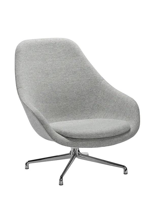 About a Lounge Chair high AAL91 fra Hay Sense læder / Poleret aluminium - Jacobsen Plus