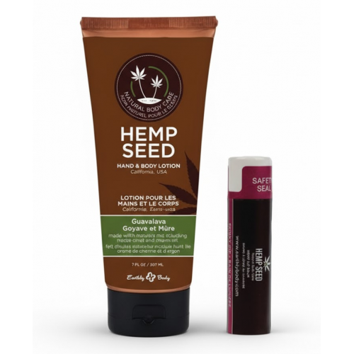 Hemp Seed Hemp Seed Lip Balm and Hand & Body Lotion Set