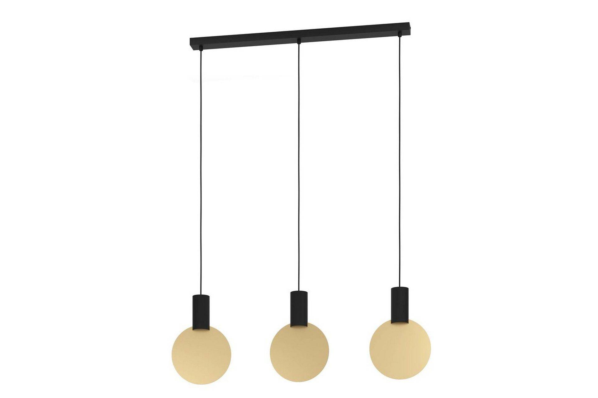 Eglo Takpendel Eglo Sarona med 3 Lampor - Svart/Guld Kökslampa & pendellampa