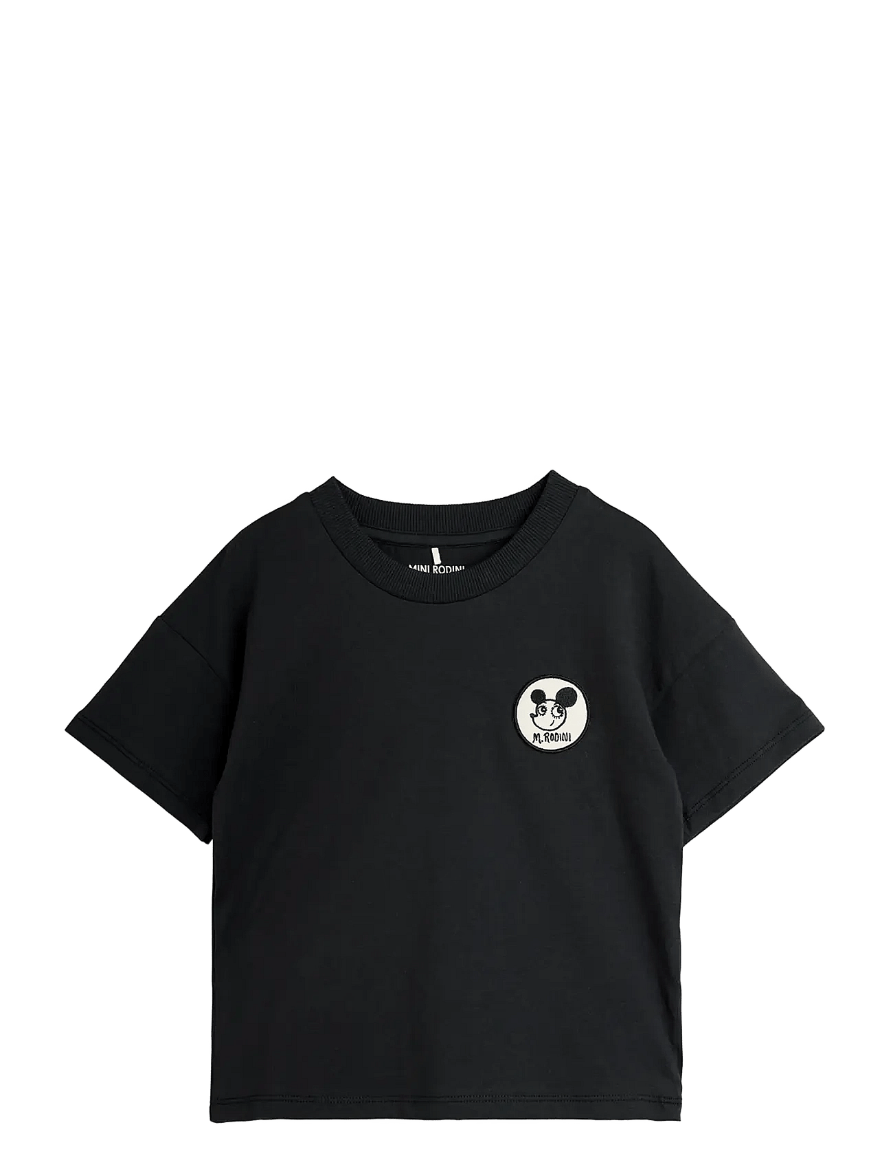Mini Rodini Ritzratz Patch Ss Tee - Black - 80/86