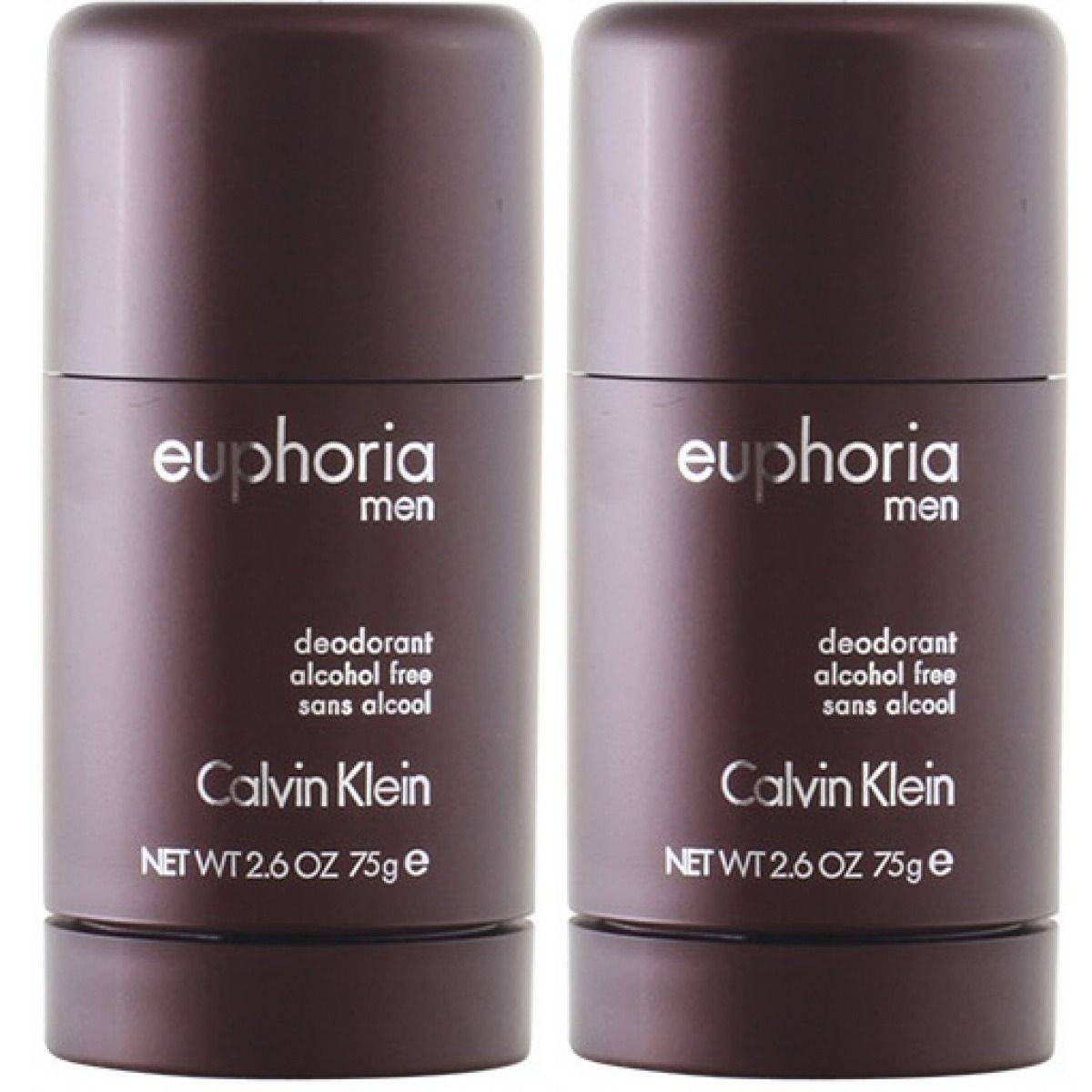 2-Pack Calvin Klein Euphoria For Men Deo Stick 75ml (150 ml)