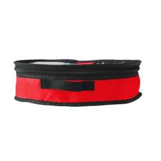 Wreath Storage Bag Christmas Holiday Decoration 420D Nylon 24in Transparent PVC Red L 21x17x4cm