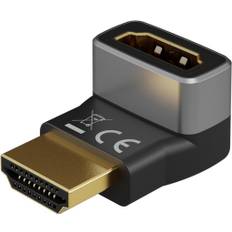 Goobay HDMI vinklad adapter 90° vertikal, 8K@60Hz