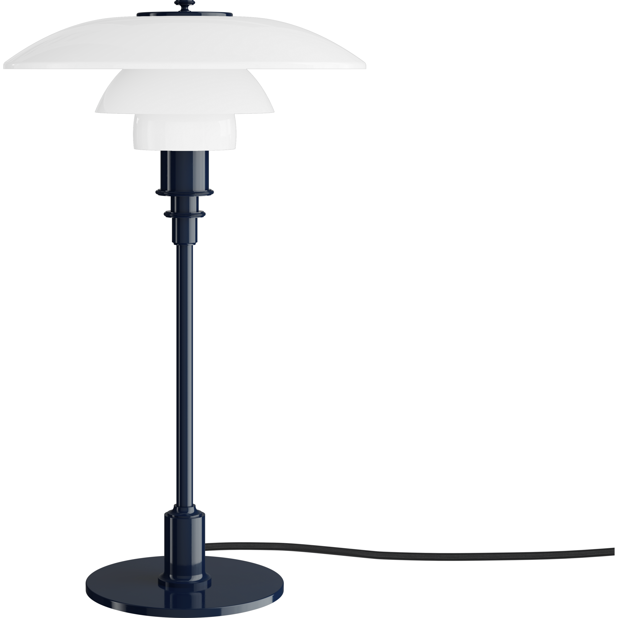 LOUIS POULSEN PH 3/2 GLOSSY DEEP BLUE BORDLAMPE.