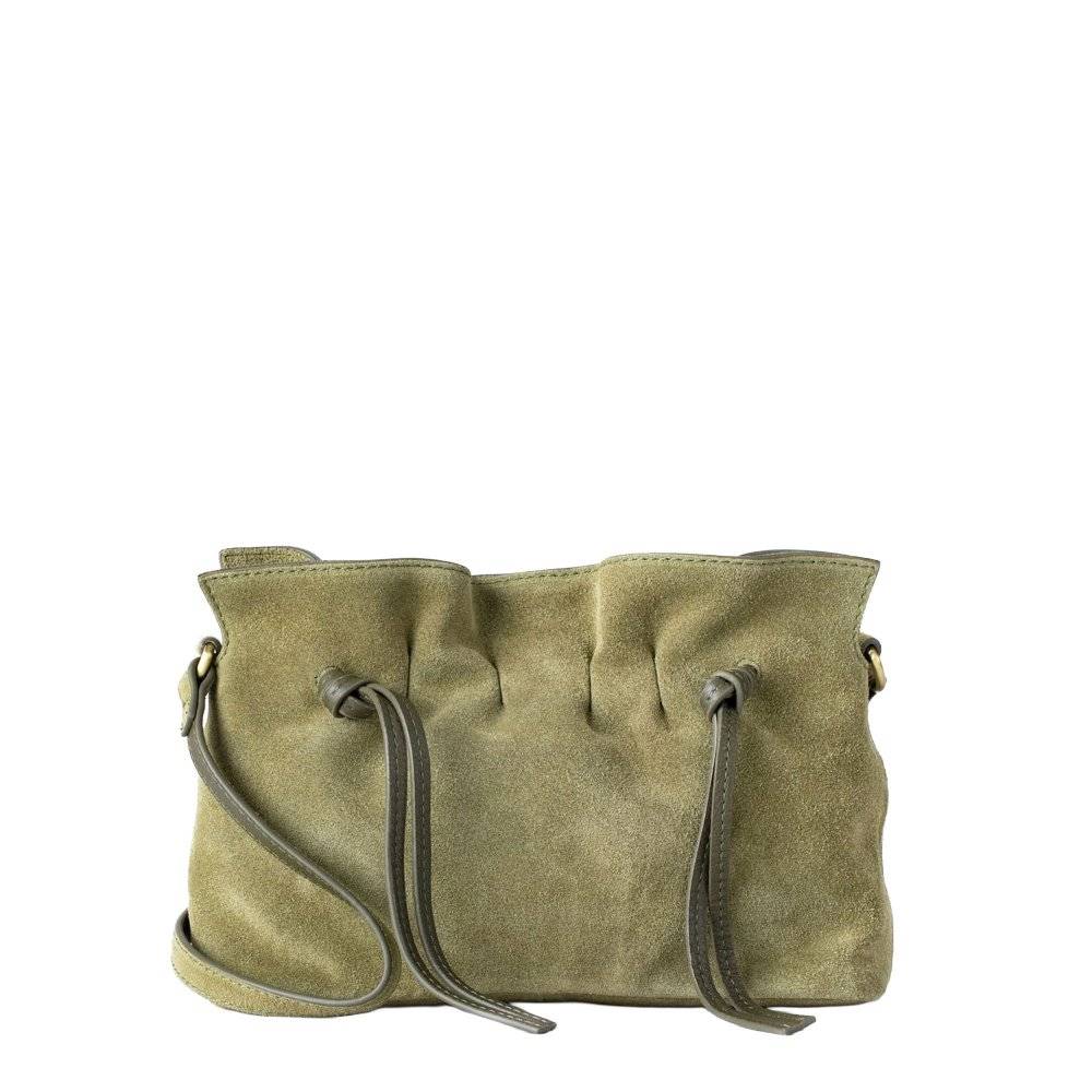 Lakeland Leather Santon Womens Crossbody Bag Colour: Green Moss Suede, Size: One Size