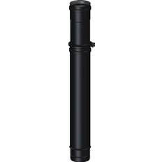 Teleskopiskt Emaljrör Dinak Till Pelletskamin Ø80 530-870Mm Svart