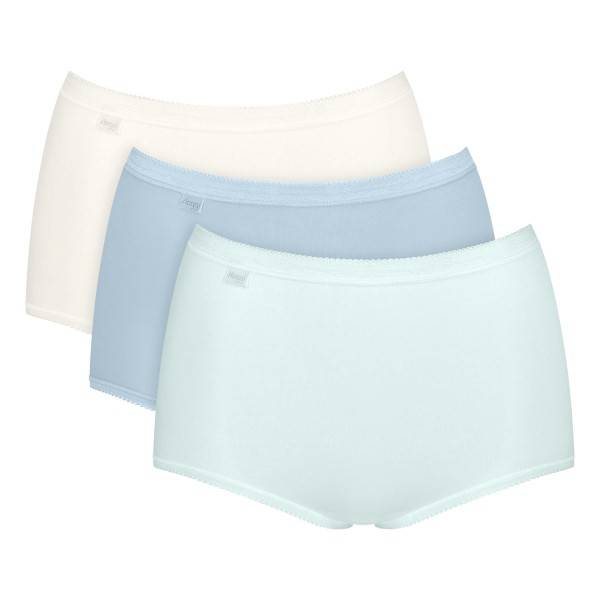 Sloggi 3-pak Basic Plus Maxi Colored - White/Lightblu - 46