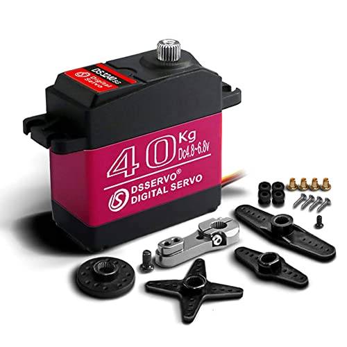 ANNIMOS RC servomotor 40 kg hög hastighet/vridmoment rostfritt stål växel vattentät standard digitala servos
