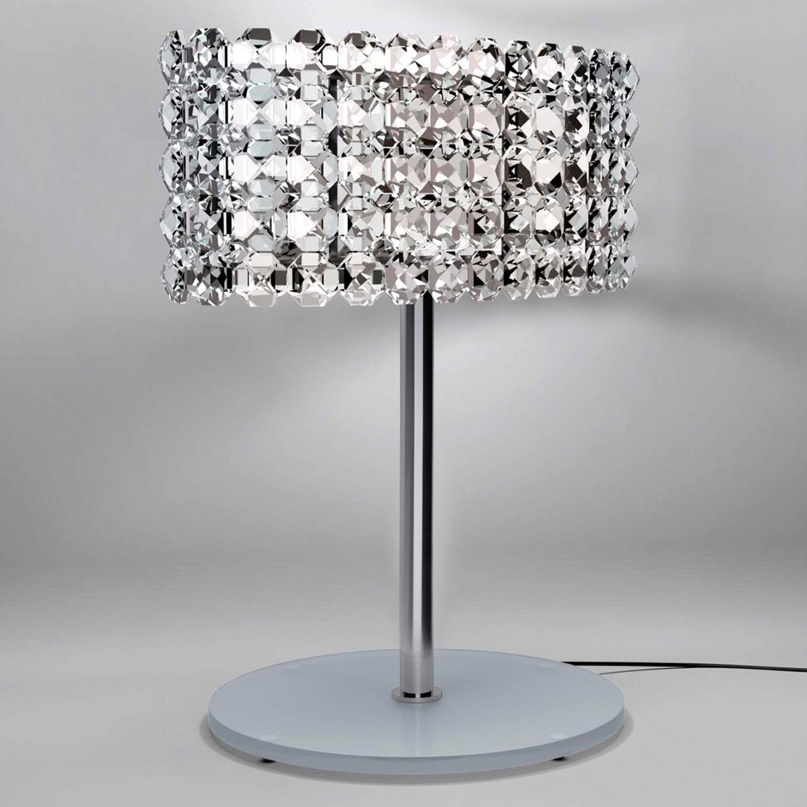 Marchetti Bordslampa BACCARAT, Genomskinlig / transpare, Vardagsrum / matsal, Metall, Bordslampa