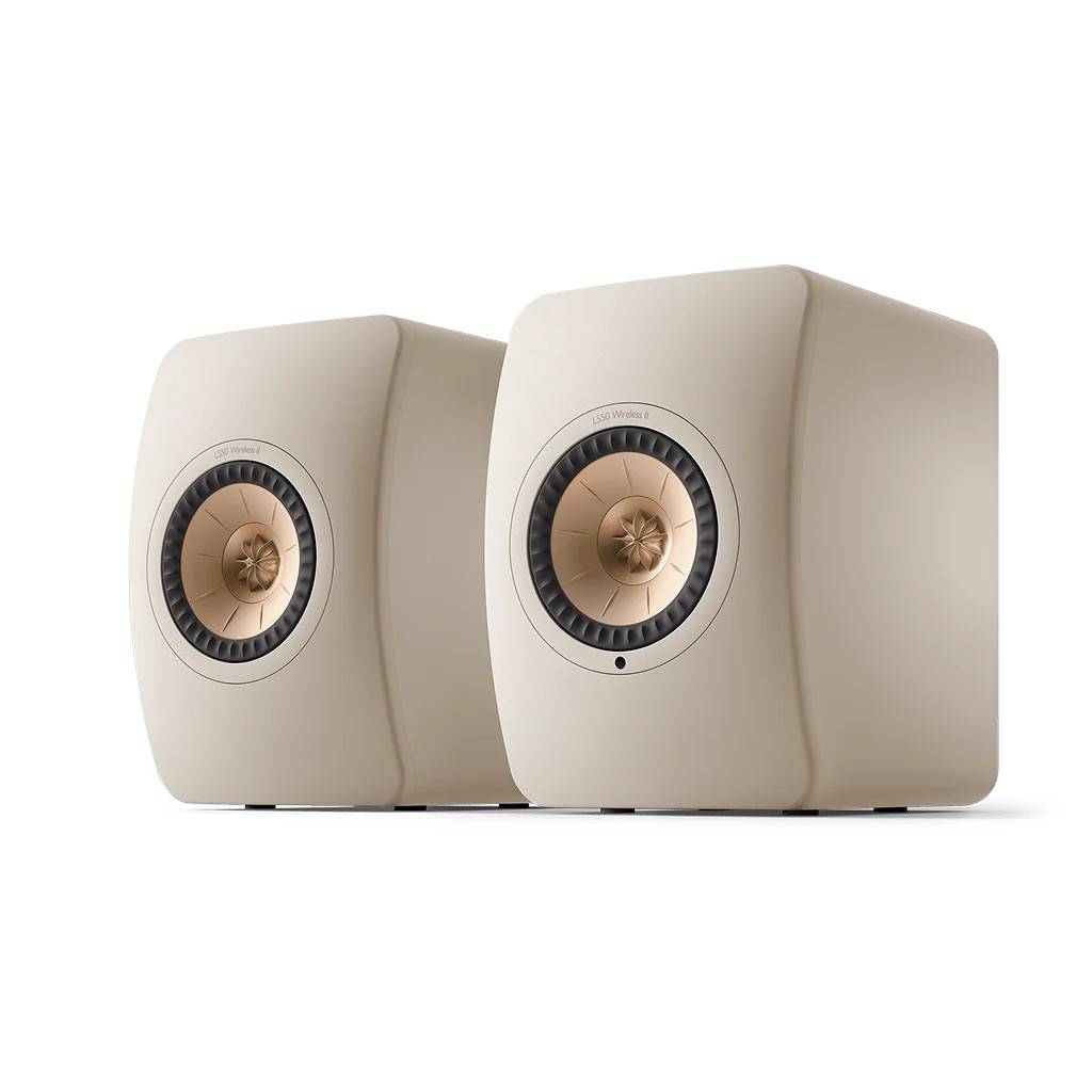 KEF LS50 Wireless II Aktiv högtalare - Sand shell - Trådlös Högtalare