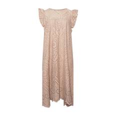 TIFFANY Dalia Long S/s Dress Cotton, Lavender Grey