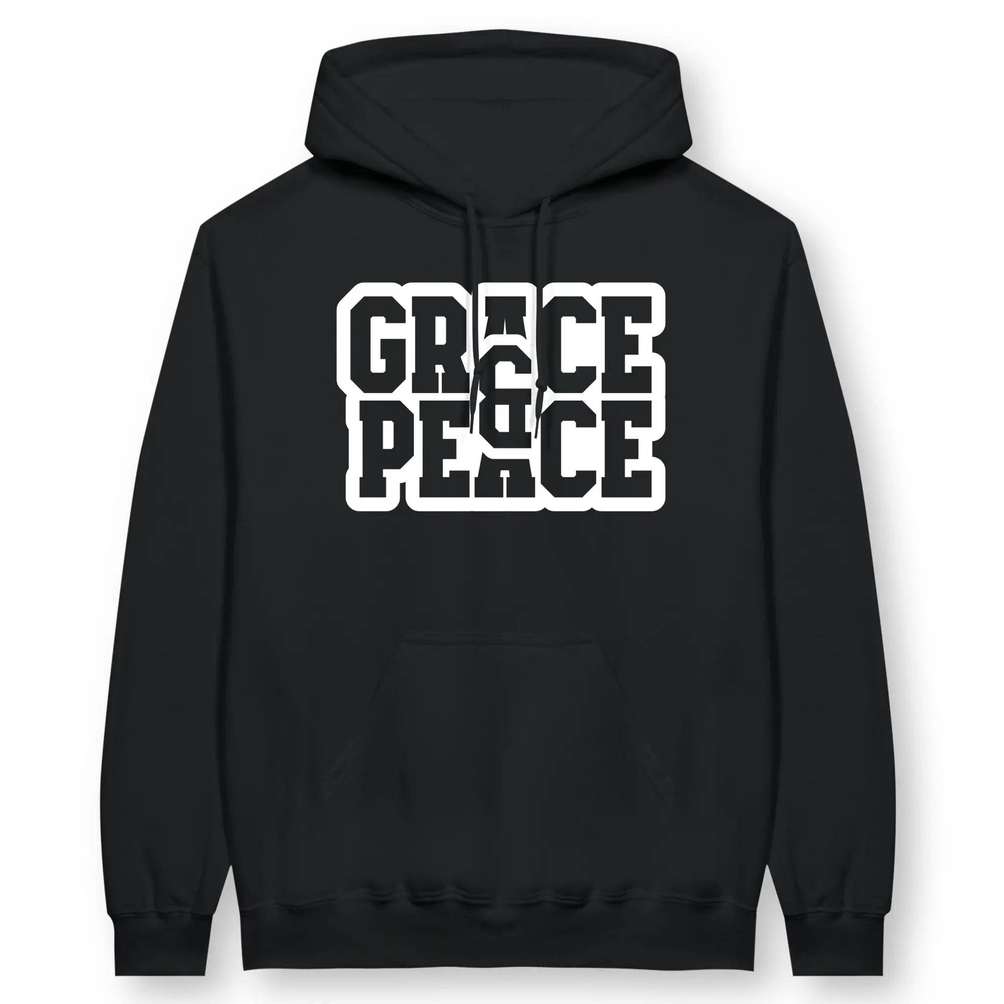Grace & Peace – Unisex Christian Hoodie - Black / S (S)