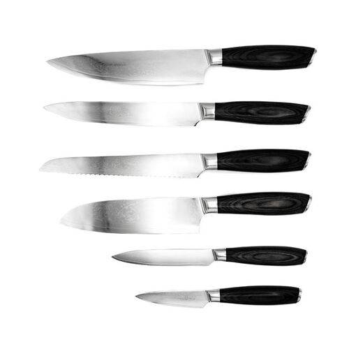 Hâws damascus Laguiole knivsæt 6 dele