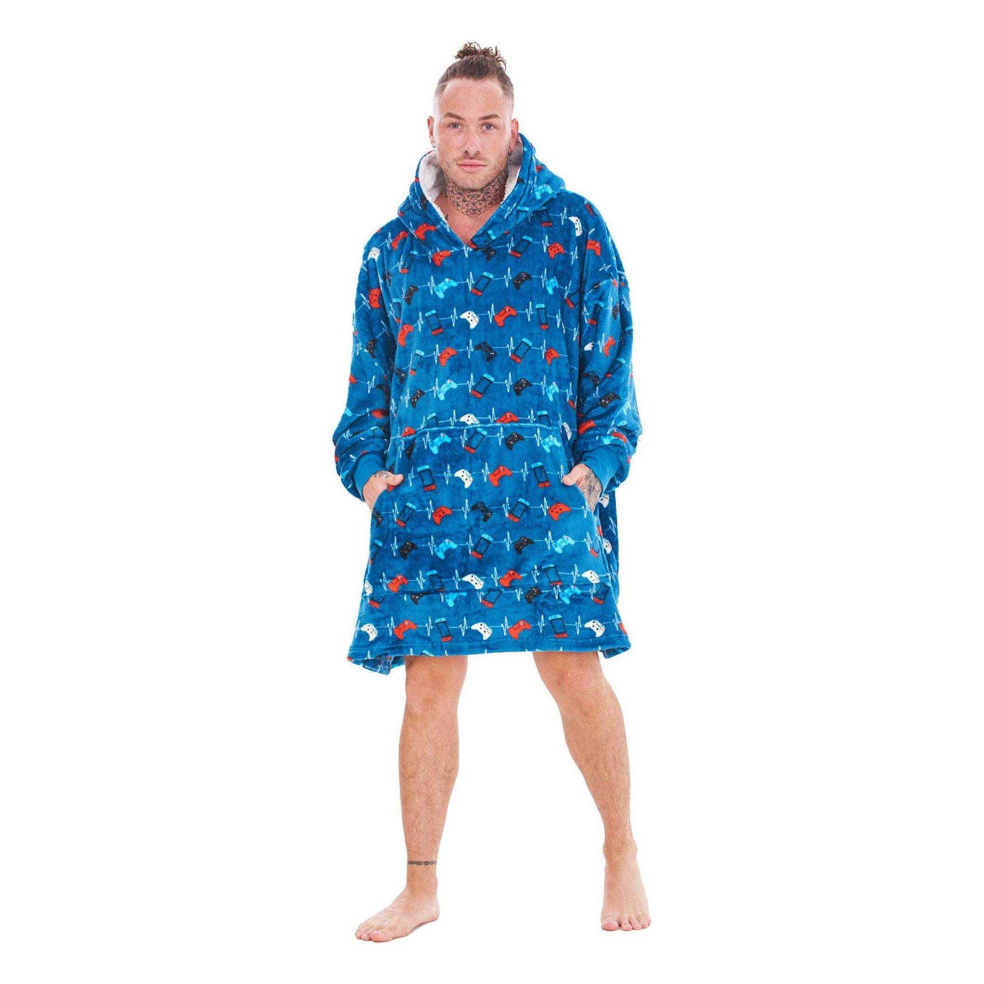 Keanu Childrens/Kids Game Over Game Controller Fleece Oversized Blanket Hoodie One Size
