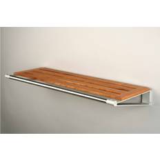 KNAX hattehylde (Knax 8 Længde: 79,2 cm, Lakeret kirsebær, Aluminium)