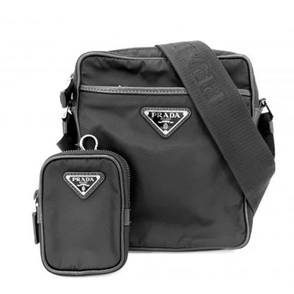 Prada Vintage Pre-owned Vintage Skuldertaske - Vintage - unisex - Sort - ONE SIZE - Uld