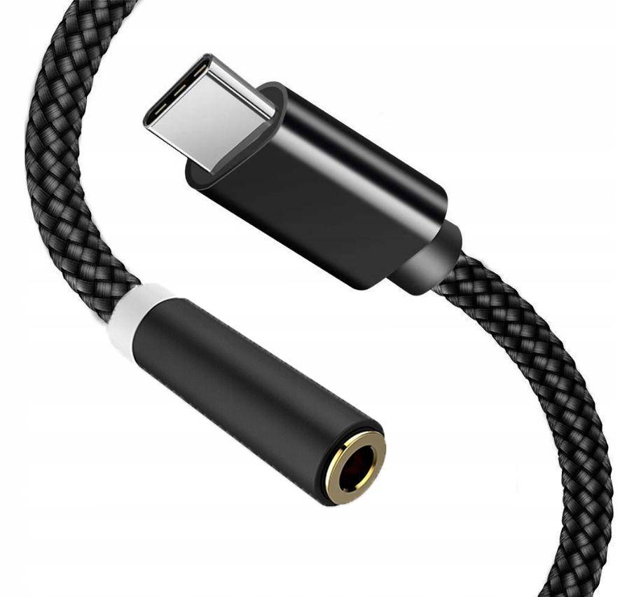 Co2 Adapter USB-C Minijack 3,5 mm Övergångskabel Aux till Samsung Apple Med DAC