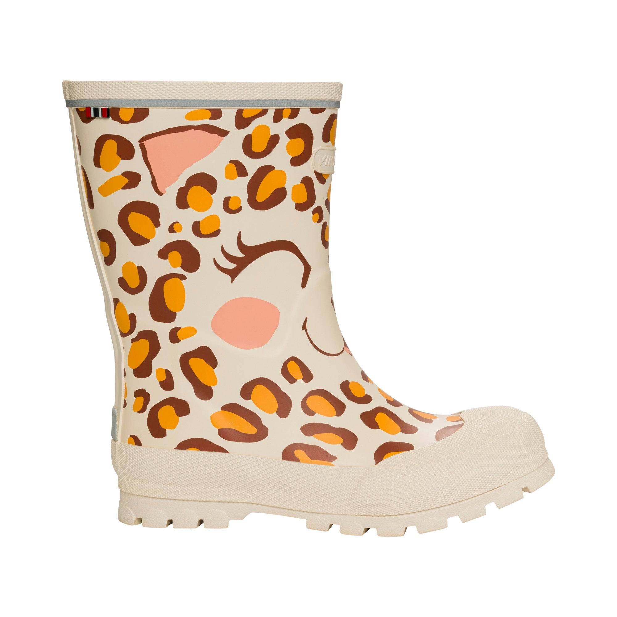 Viking Jolly Print Rubber Boots Gummistøvler Børn - Cream - Cream / 34