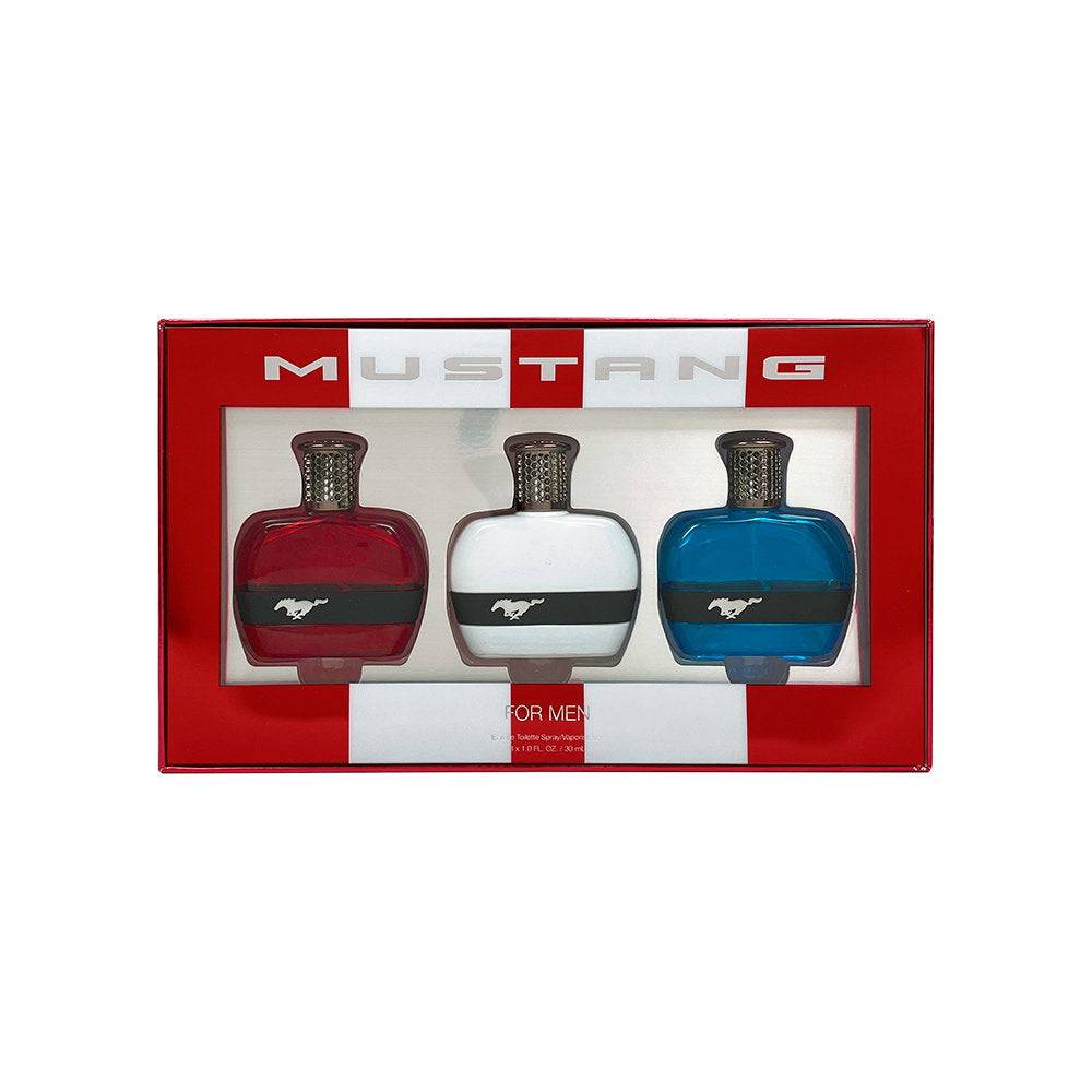 Set Ford: Mustang Blue, Eau De Toilette, per uomo, 30 ml + Mustang Red, Eau De Toilette, per uomo, 30 ml + Mustang White, Eau De Toilette, per uomo, 3