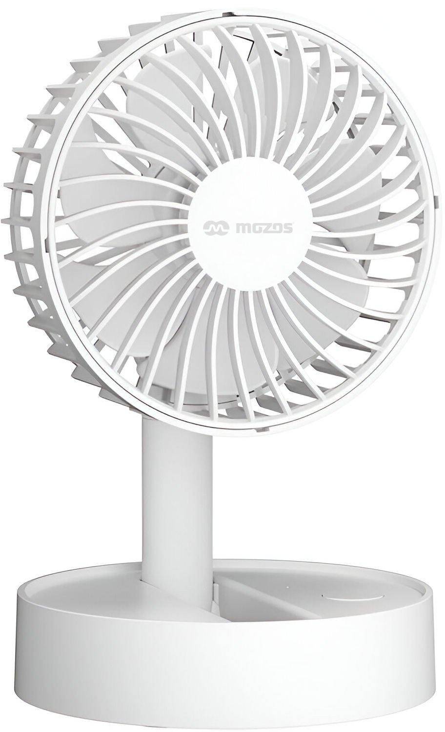 Mozos F32 Batteridrevet Bordventilator - Hvid