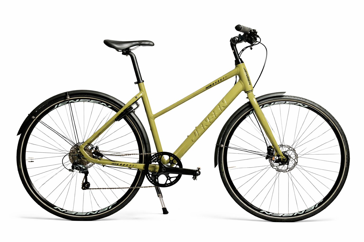 Jensen - C10 Disc Dame Oliven - 53 cm - Grøn