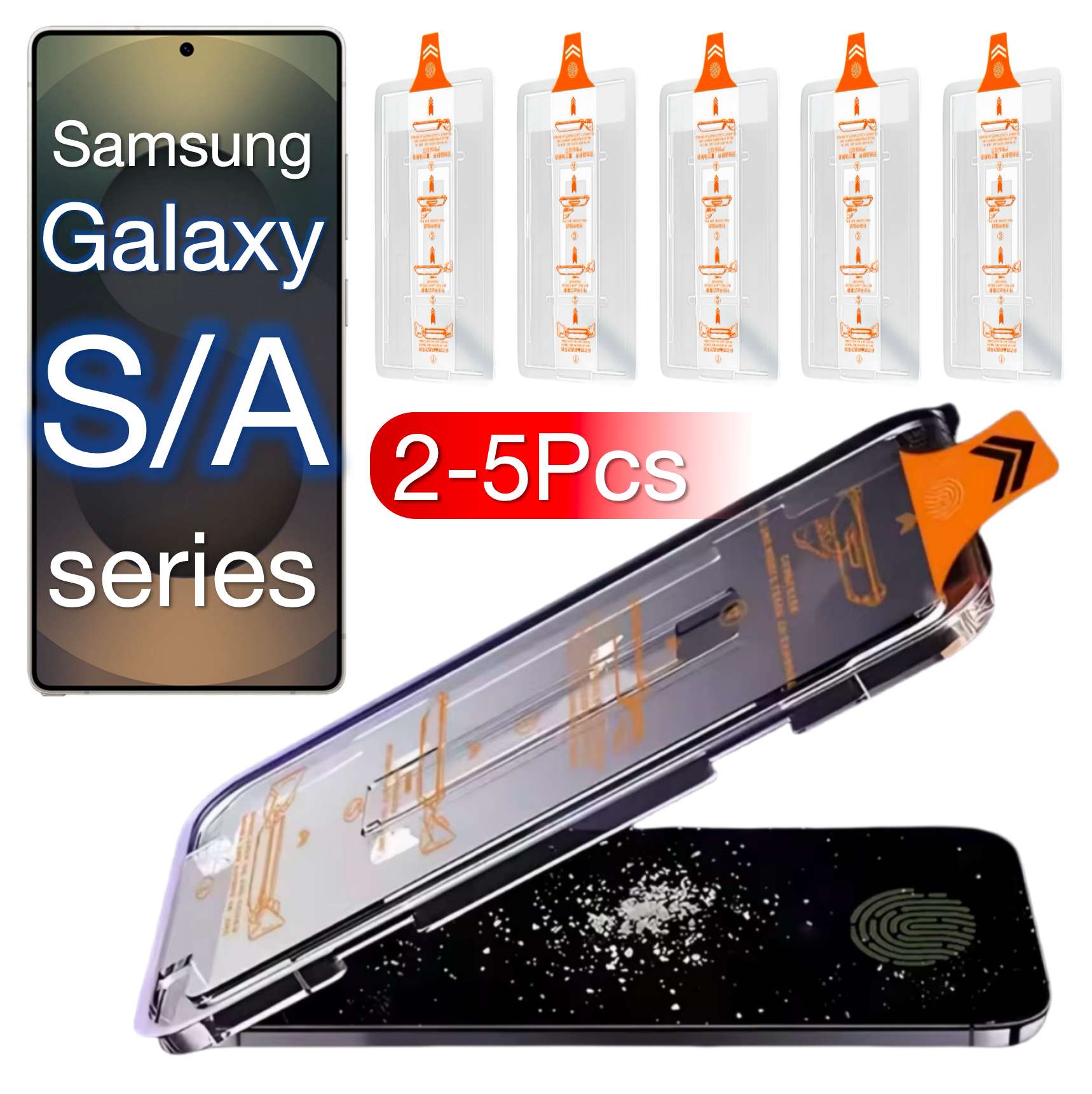 2-5Pcs For Samsung Galaxy S26 S25 S24 Ultra S23 S22 S21 Plus A36 A25 A15 A35 A26 A16 A55 A56 5G Screen Protector Tempered Glass