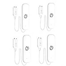 Water Detector, för Tuya Smart Home Wifi Water Leak Immersion Sensor Detector APP Timing, Remote Monitoring Detector for Home Kitchen-4PCS