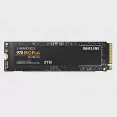 Samsung 970 Evo Plus 2000 GB, SSD -interface M.2 NVME, skrivehastighed 3300 MB/s, læsehastighed 3500 MB/s