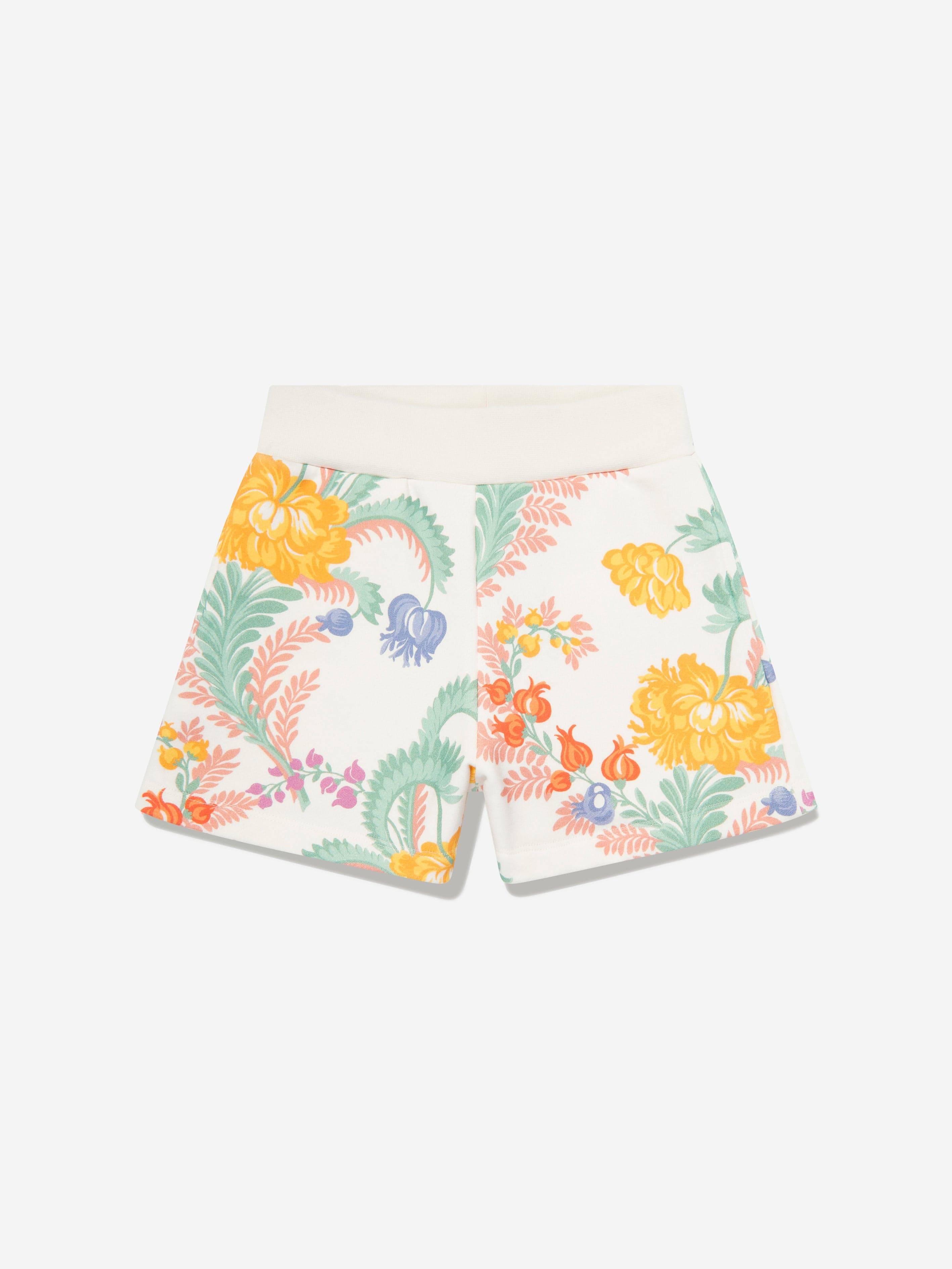 Etro Girls Floral Shorts in Ivory - Ivory / 8 Yrs (8 Yrs)