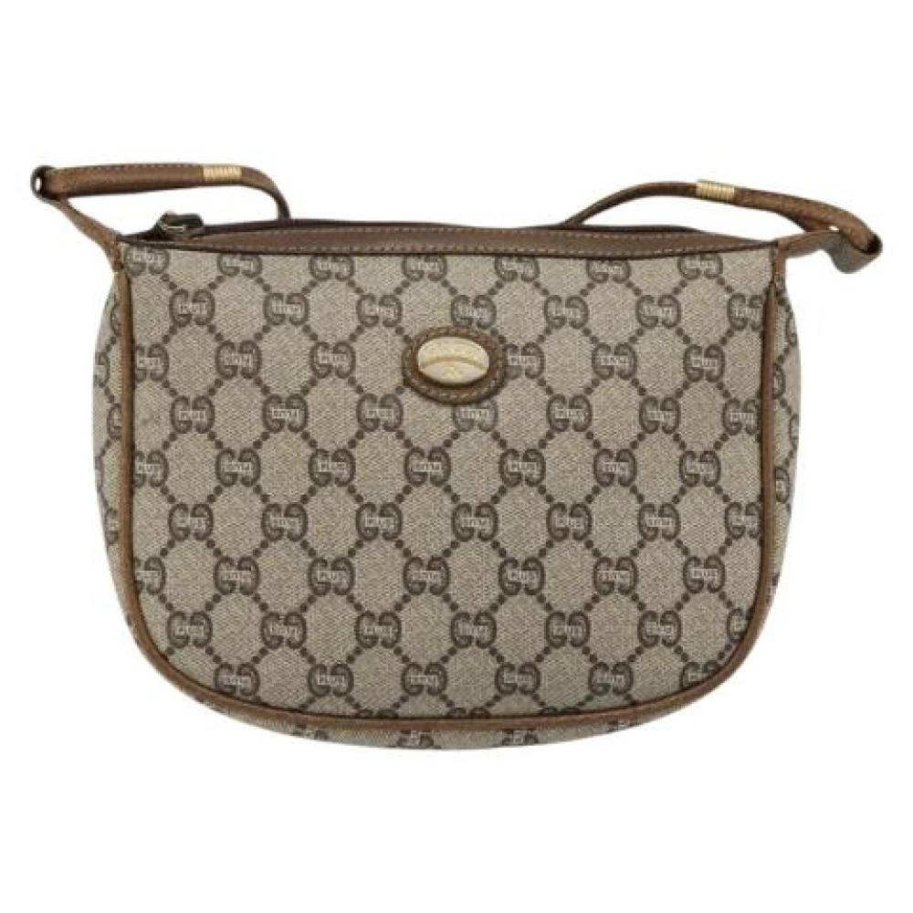 Gucci Vintage Pre-owned Vintage Skuldertaske - Vintage - Dame - Brun - ONE SIZE - Uld