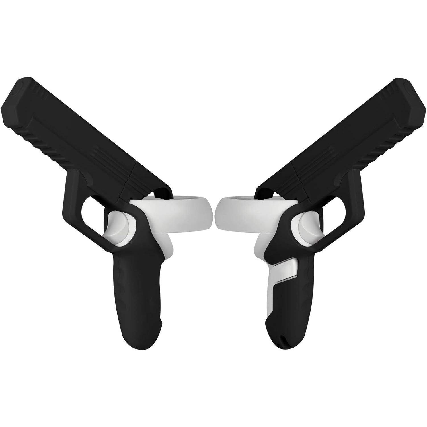 VR Spelpistol för Meta/Oculus Quest 2-kontroller VR-pistol, Förbättra spelupplevelsen för VR-skjutspel, Tillbehör för Oculus Quest 2 svart