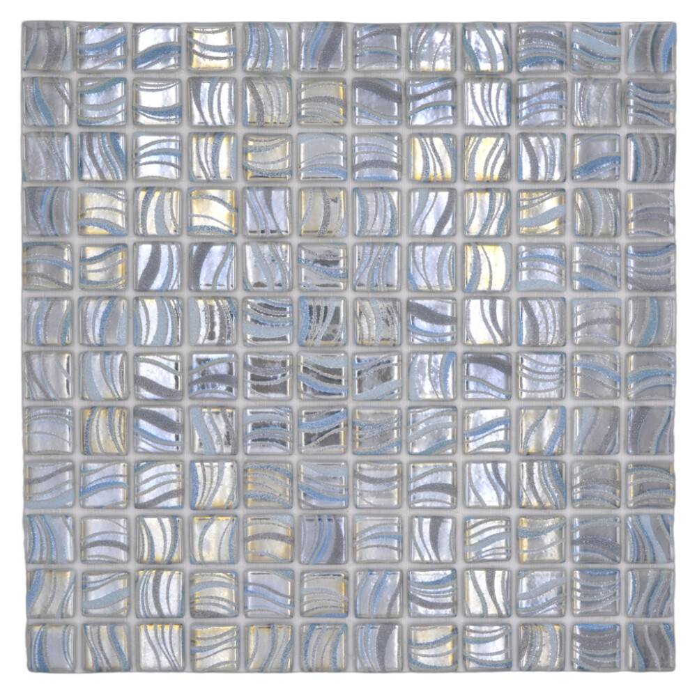 MOSAIK GLITTER GREY 31,6X31,6CM PRIS PER ARK