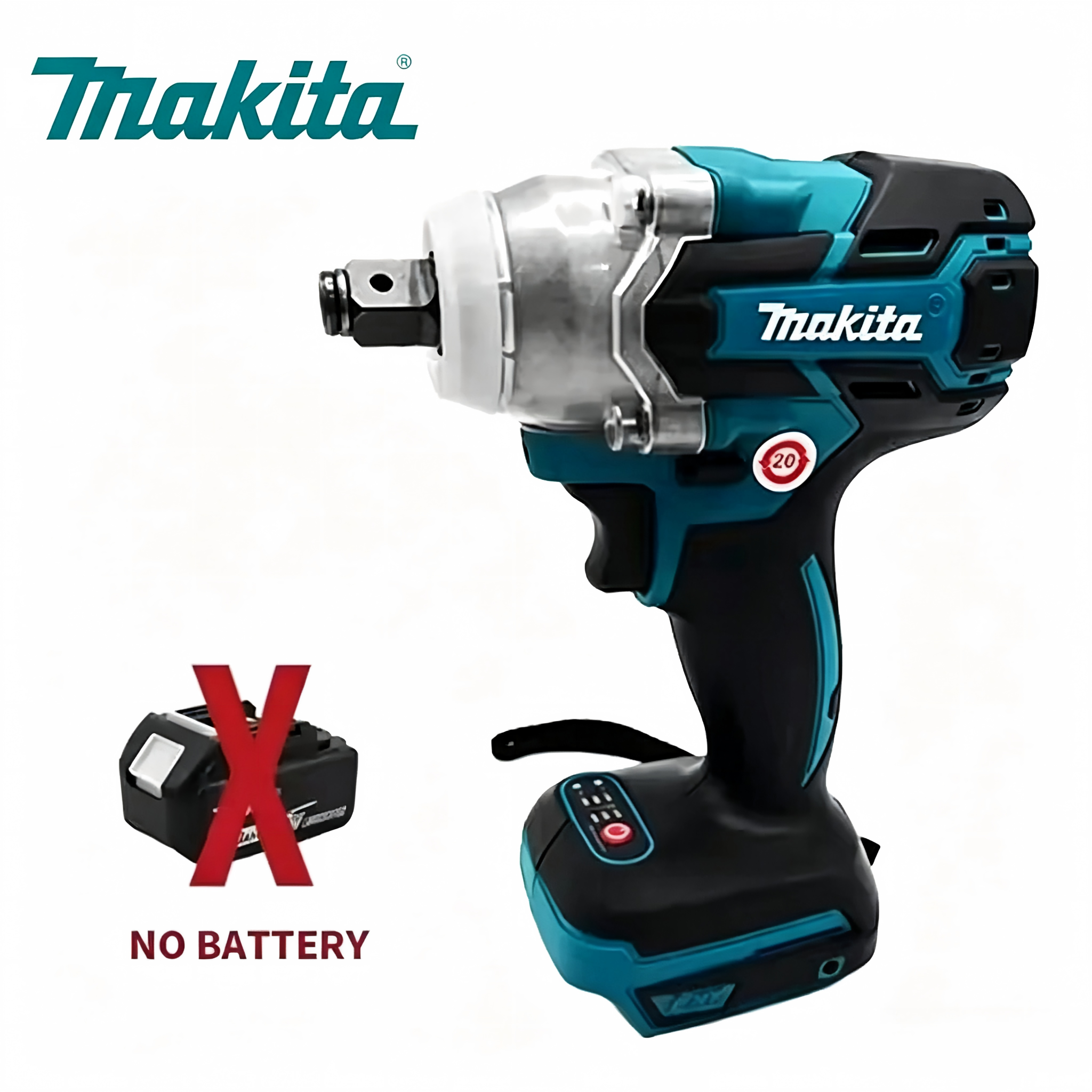 Makita Rechargeable Tool DTW600 High Torque Brushless Electric Wrench Impact Wrench Cordless Auto Repair Power Tools