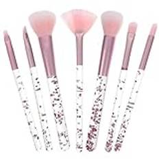 FRCOLOR Professionell Sminkborste 7 St Set Makeup Borst Set Smink För Tonåringar Kosmetiska Borstar Lösa Puderborstar Kit Set Jade Ansiktsroller Kristall- Flicka Nylonull Svit