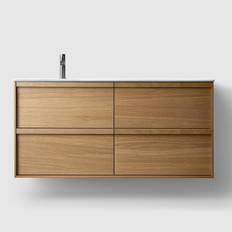 Vaskeskab Haven H2/120 inkl.Vask Oak Wood Venstre