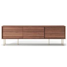 Decotique Vogue Mediebænk Med Ben 180 Cm / Messing - TV-bænke og mediebænke definér Valnød - 1105122-3W-LB