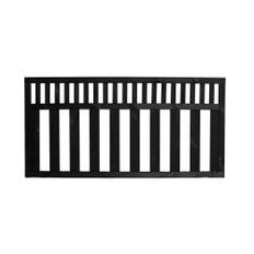 Nordic Fence havehegn Tendens sort 180x90 cm