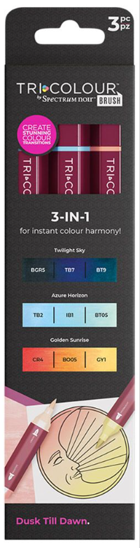 Spectrum Noir - TriColour Brush Marker - 3pc Dusk Till Dawn
