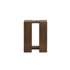 Rye Sleep Etagere Sidobord Högt Rökt Röd Ek - Rökt röd ek